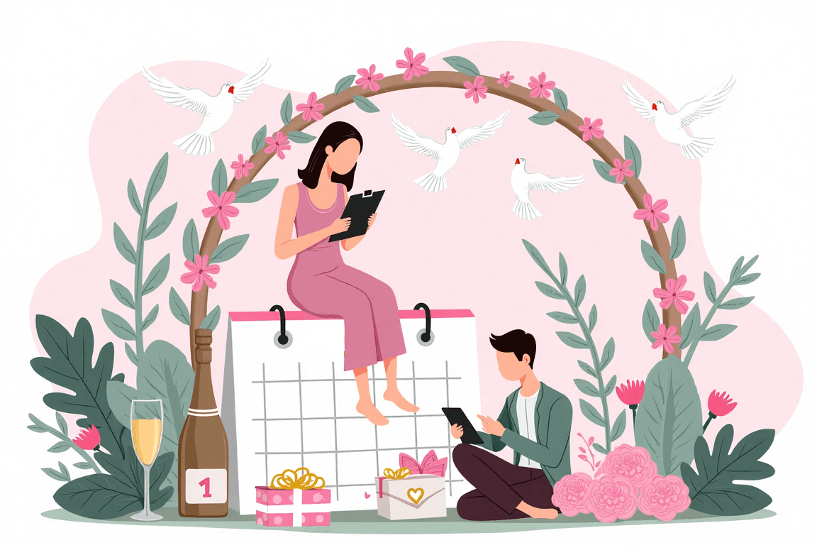 Decor elegant de nuntă